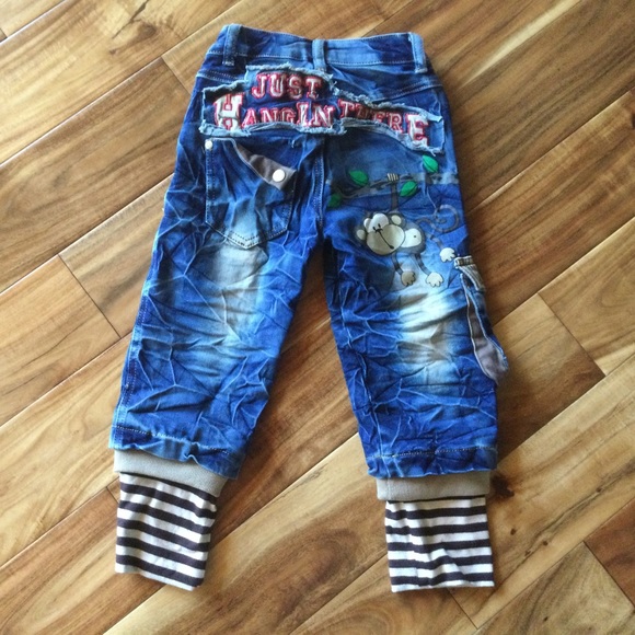 ✔️ Rock’n or Rock Style Distressed Kids Jeans Size 4T - Picture 3 of 6